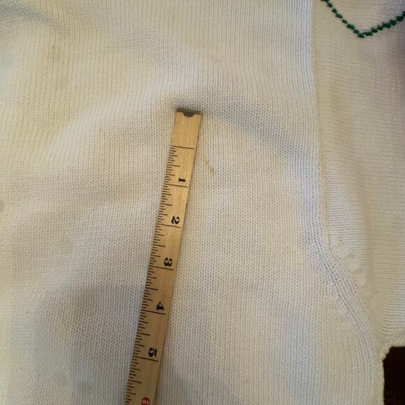 Pringle Cream Sweater with Red and Blue Argyle - Picture 7 of 7